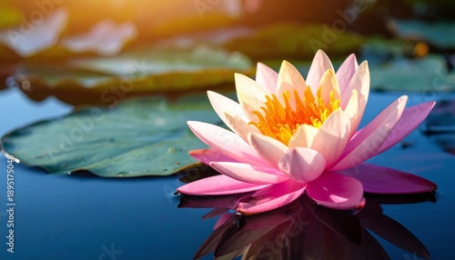 pink water lilly