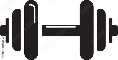 Vector  illustration of Dumbbell icon for fitness gym and weightlifting equipment isolated on transparent background