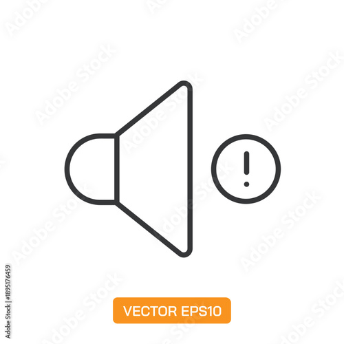 Audio Icons. Thin Line Symbol Elements Collection.