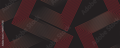 dark blue abstract background with shining geometric lines. Modern shiny blue rounded square lines pattern. Elegant graphic design. Futuristic technology concept. Eps10