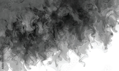 Flowing smoke patterns creating a dramatic and expressive abstract background