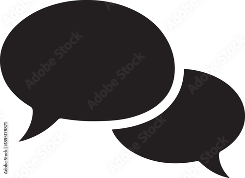 Vector  illustration of Chat bubbles icon isolated on transparent background