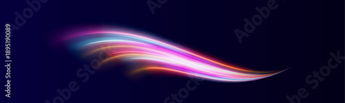Futuristic glowing lines twist and overlap in vibrant neon patterns. Energy radiates from every curve. Ideal for tech or sci-fi PNG