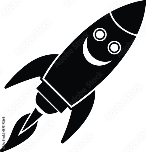 space rocket vector illustration