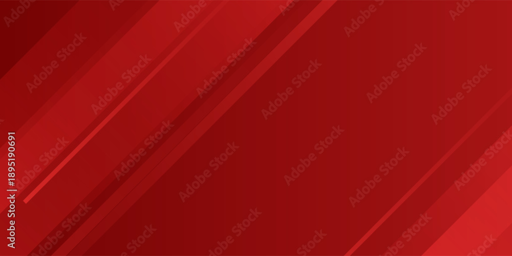 Obraz premium Abstract modern shapes red banner background