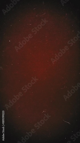 Horror Movie Red Grunge Vertical Background
Graphic empty vintage red animated background with spooky grunge texture effects and noise overlays for horror and halloween or thriller movies