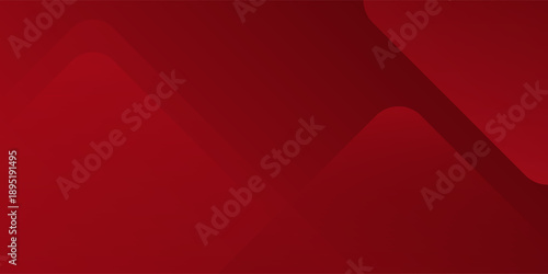Red modern of fluid shapes