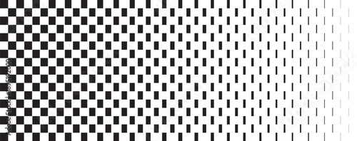 Obraz na plátně Halftone transition pattern