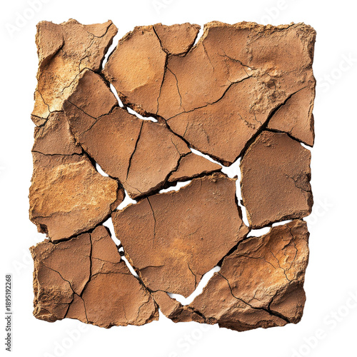 Closeup Cracked Arid Earth Surface