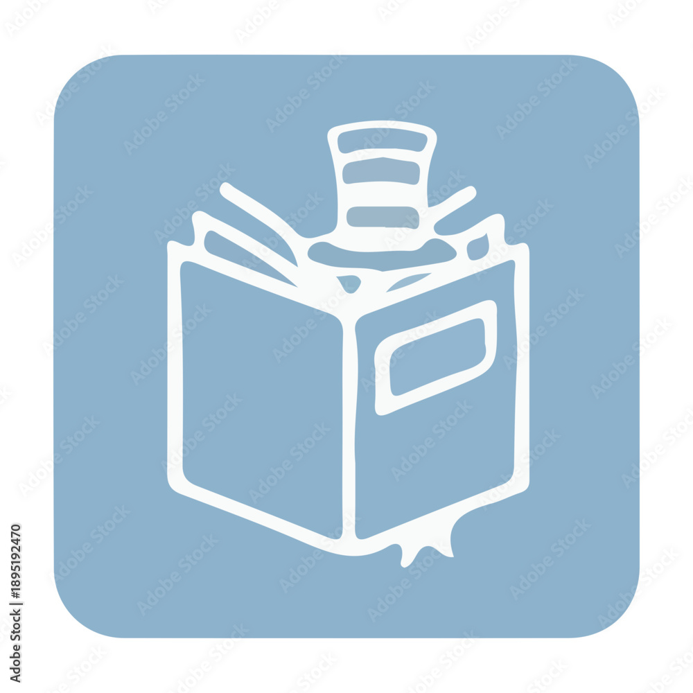 Fototapeta premium Magic Storytelling Book Icon