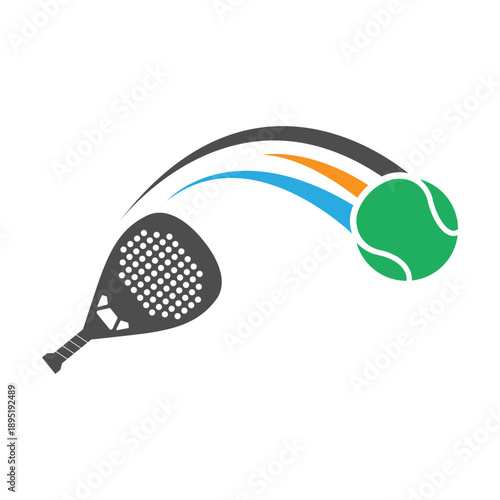 Padel logo icon design