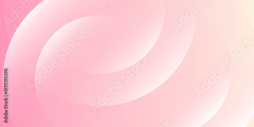 Minimalist banner background, pastel colorful, pink and yellow gradations. Circle effect style geometric, abstract background. flayer, website,