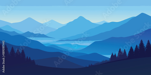 Serene mountain landscape