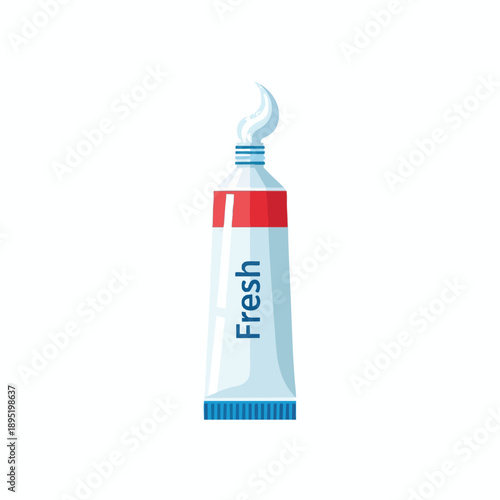 Tube of Fresh Toothpaste Illustration