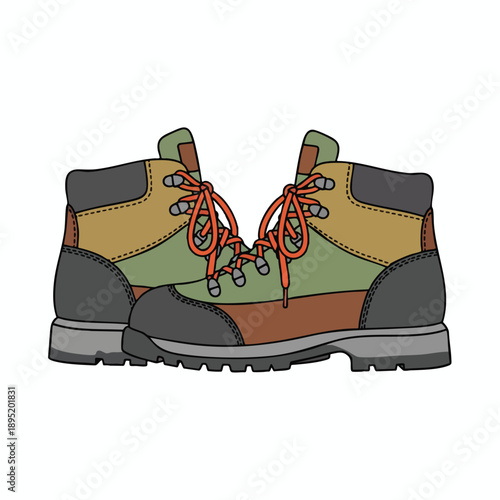 Pair of Hiking Boots