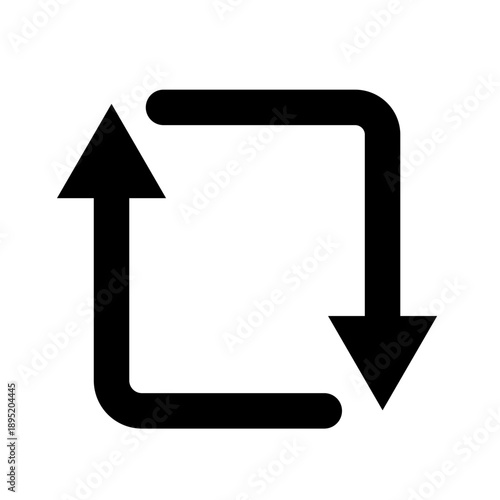 Repost icon on social media. Simple and clean repost vector.