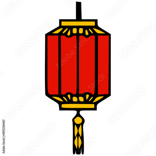 Chinese New Year Icon Set Vector Illustration