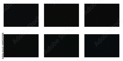 Colorful Minimalist Abstract Triangle Pattern Background Set on White Background Vector Illustration.