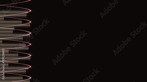 Wallpaper Mural Abstract spiral structure with light effects on a dark background. Torontodigital.ca