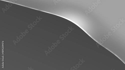 Wallpaper Mural Abstract grayscale curved shapes with light and shadow, minimalist background. Torontodigital.ca