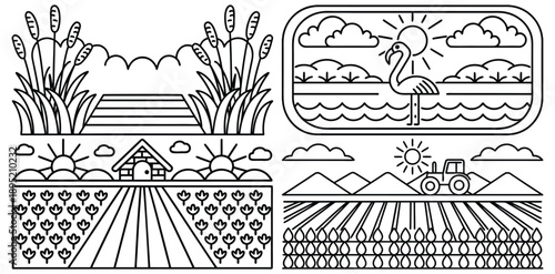 Simple Farm Scenes Collection