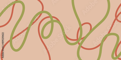 Artystyczne tło z organicznymi pętlami.