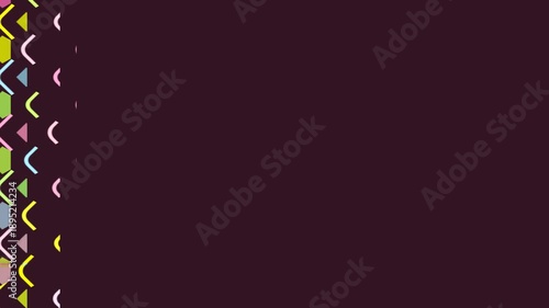 Wallpaper Mural Abstract geometric pattern with colorful shapes on a dark background. Torontodigital.ca