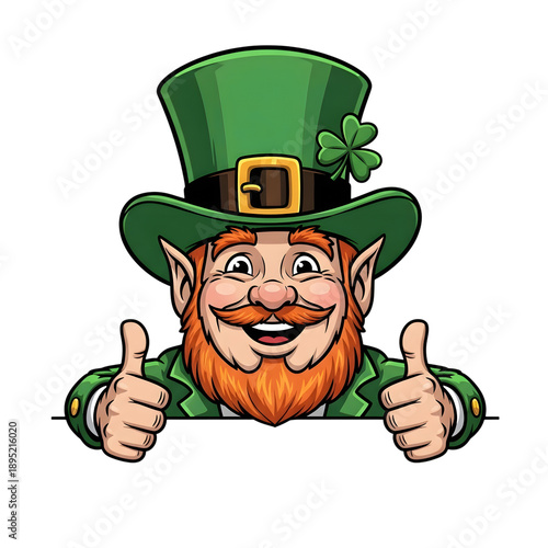 Happy Cartoon Leprechaun Character St Patricks Day transparent background png