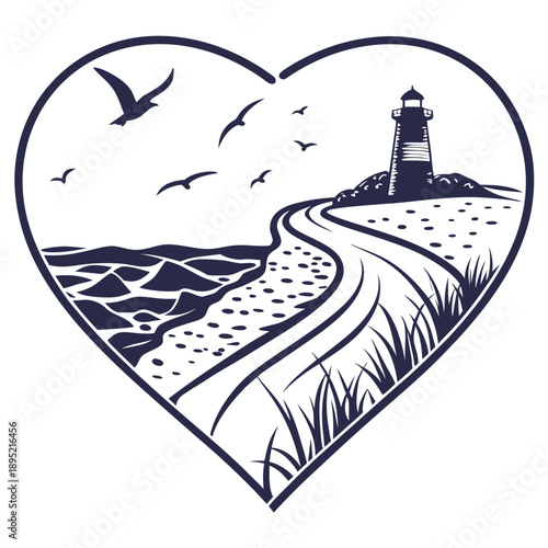 Heart silhouette filled with flowing sand texture, symbolizing the passage of time in love or a grounded relationship.