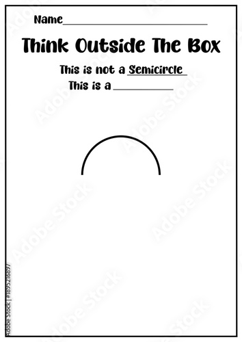 Think Outside The Box Creative Worksheet Set, Kids Imagination Activity Cards, Children Drawing Prompt Sheets, Printable Creative Thinking Exercise