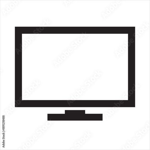 lcd tv monitor isolated