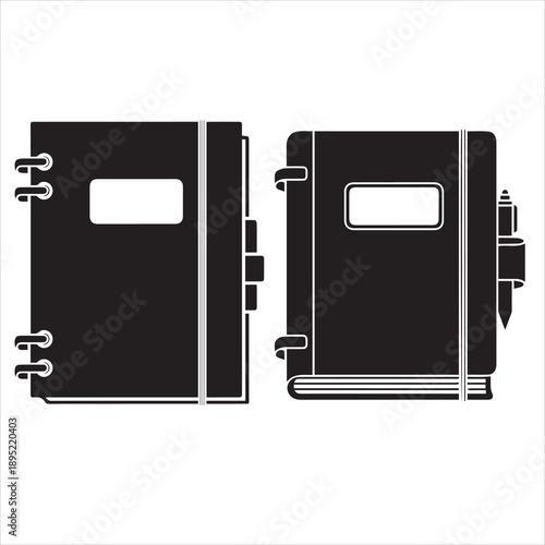 Set 2 NoteBook isolated on white