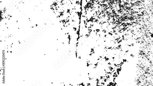Black and white rough grunge overlay background. Distressed rough ink texture pattern. Grungy natural texture design. Vector