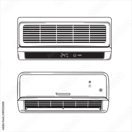 air conditioner vector illustration