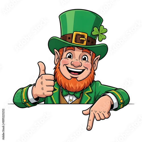 Happy Cartoon Leprechaun Character St Patricks Day transparent background png