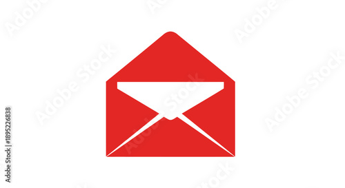 Red Envelope Opened with White Interior.