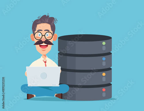 Big Data And Database Concept Vector Design