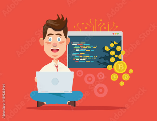 Programmer Concept Vector Design