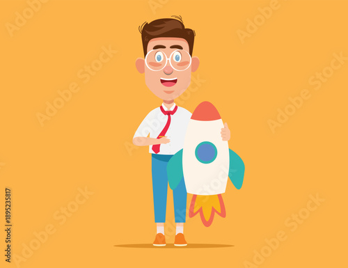 Businessman Character Vector Design