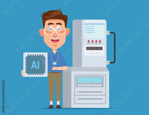 Artificial Intelligence Concept Vector Design