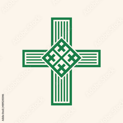 St Brigid Modern Graphic Celtic Cross