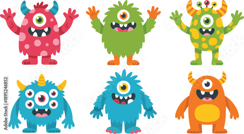 Cute Colorful Cartoon Car Outline Icons  Playful Kids Vehicle Set