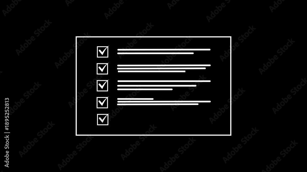 Scale Questions Animation Online exam assessment form animation with questionnaire and survey ...