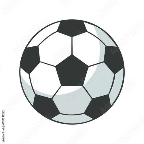 Classic Soccer Ball Icon Vector