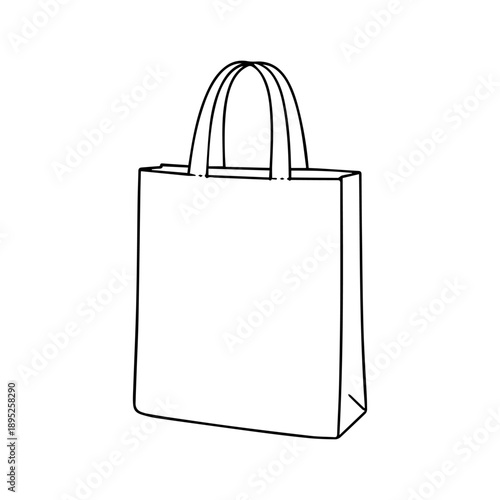 shopper line icon vector on a white background
Vector line icon