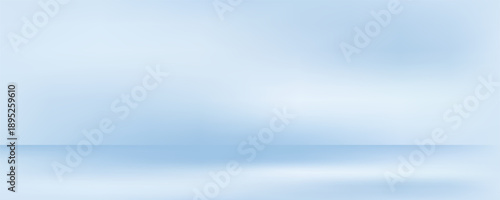 Blue studio room. Limbo light background. Abstract 3d backdrop for product presentation. Minimal wall scene. Showcase, promotion display