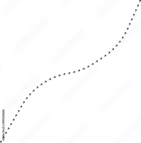 Arrow path line chart showing rising economy movement.