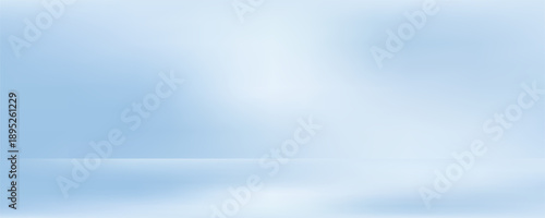 Blue studio room. Limbo light background. Abstract 3d backdrop for product presentation. Minimal wall scene.