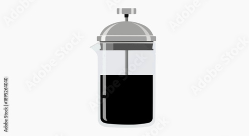 An illustration depicts a coffee pour-over brewing device on a table indoors.