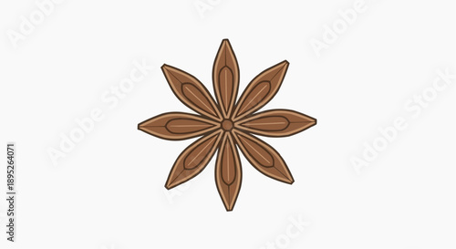 An illustration of a flower with eight petals is positioned centrally.